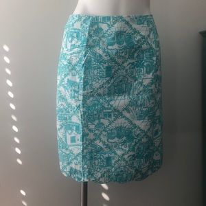 Lilly Pulitzer white tag size 8 skirt scallop hem